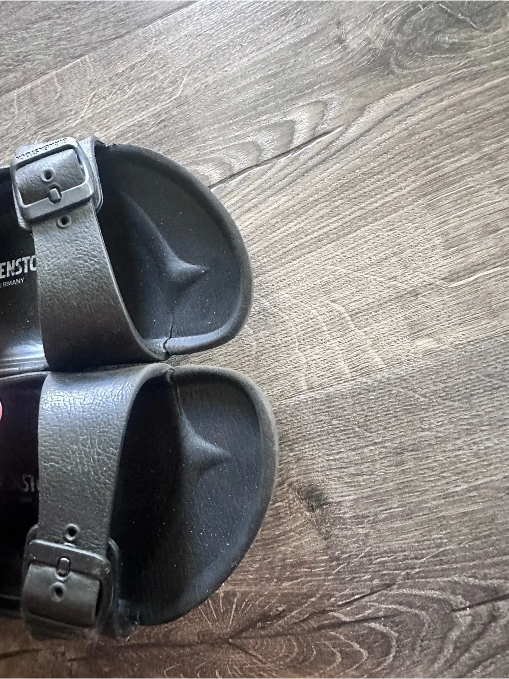 Birkenstock Kids Black Two-Strap EVA Sandals